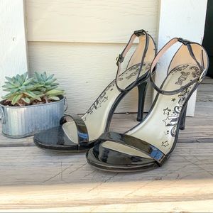Brash Black Strappy Heel